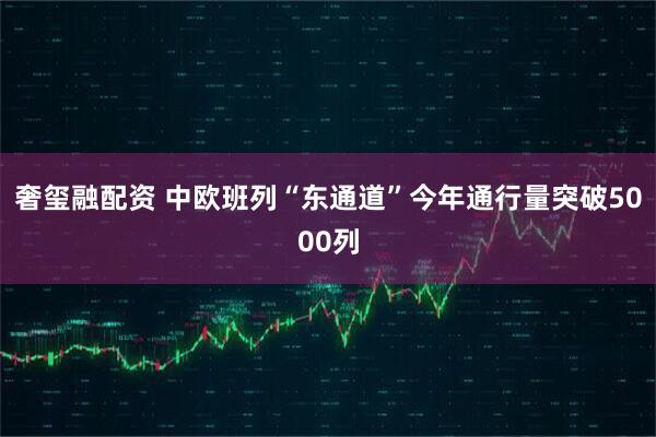 奢玺融配资 中欧班列“东通道”今年通行量突破5000列